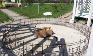 Реконструкция центрального фонтана.